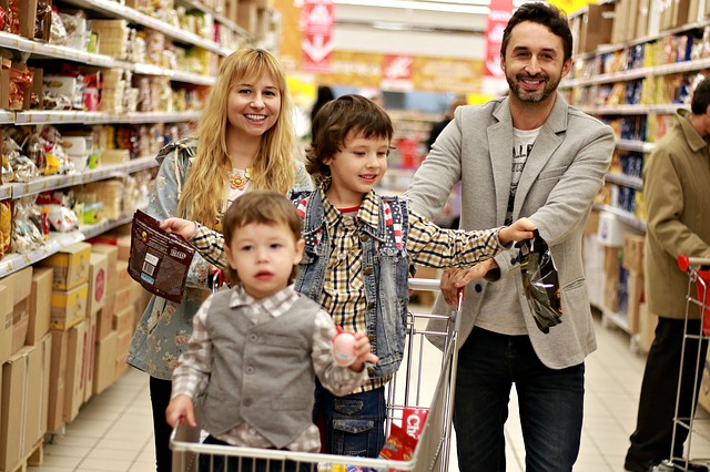 Rodinka na nákupu